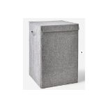 Collapsible Grey Laundry Hamper. - ER28