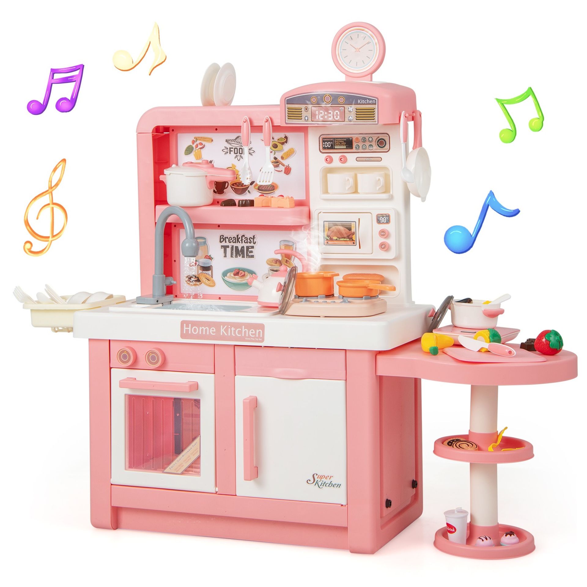Kids Play Kitchen Toy with Stove Sink Oven with Light and Sound - ER24