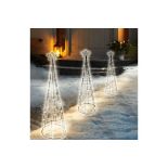 Christmas Tree Pathway Pyramid Cone Warm White - ER27 *Design May Vary