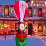 360 CM INFLATABLE CHRISTMAS DECORATION HOT AIR BALLOON AND SANTA CLAUS - ER24