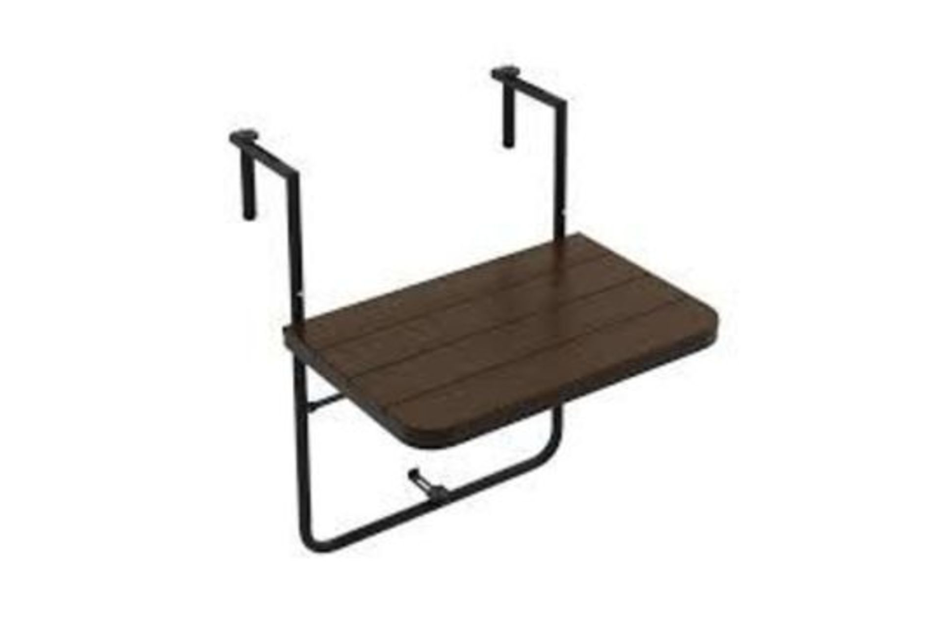 Folding Railing Table with 3-Level Adjustable Height - ER24