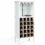 20 Bottles Wine Rack with Glass Holder - ER24