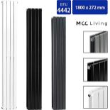 Designer Flat Panel Double Radiator 1800x408 Anthracite by MCC - ER45