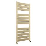 FNX Bathrooms Brushed Brass 500 x 1200mm Towel Warmer Ladder Rail Radiator - ER47