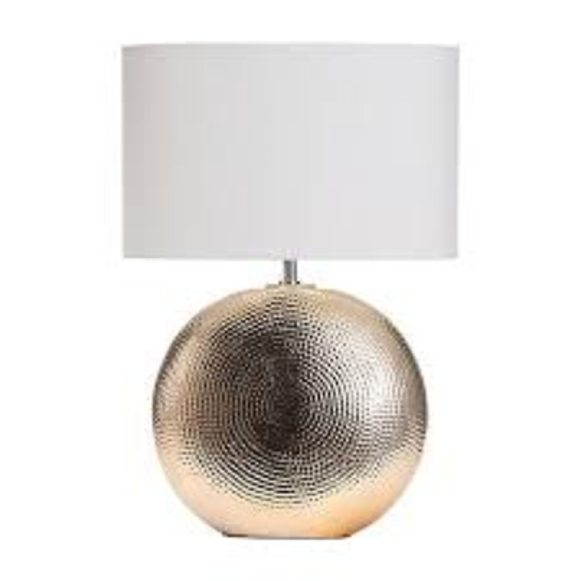 Inlight Locaste Textured Polished gold effect Round Table light - ER48