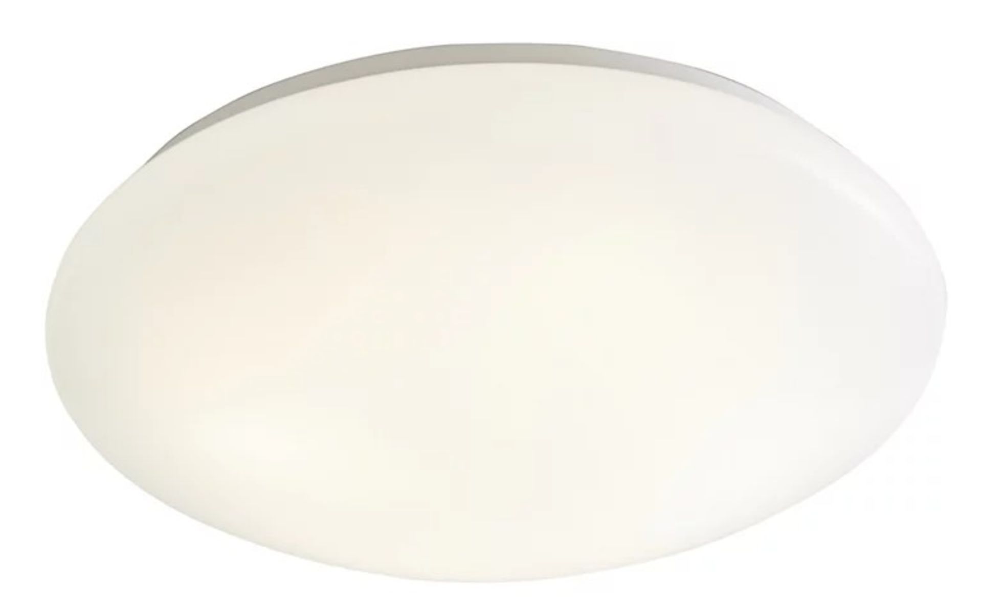 GoodHome Ops Brushed Metal & plastic White LED Ceiling light - ER48