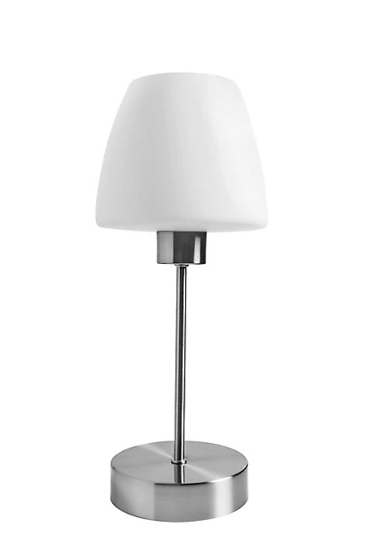 GoodHome Kluan Brushed White Nickel Effect Table Light - ER48