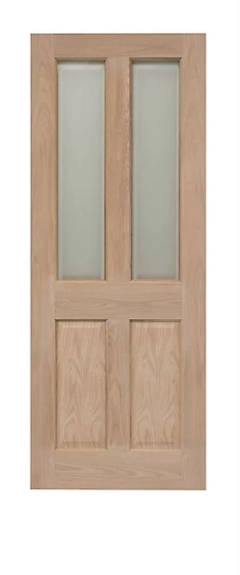Victorian 4 Panel Oak Glzd Door 2040 x 726mm - ER45
