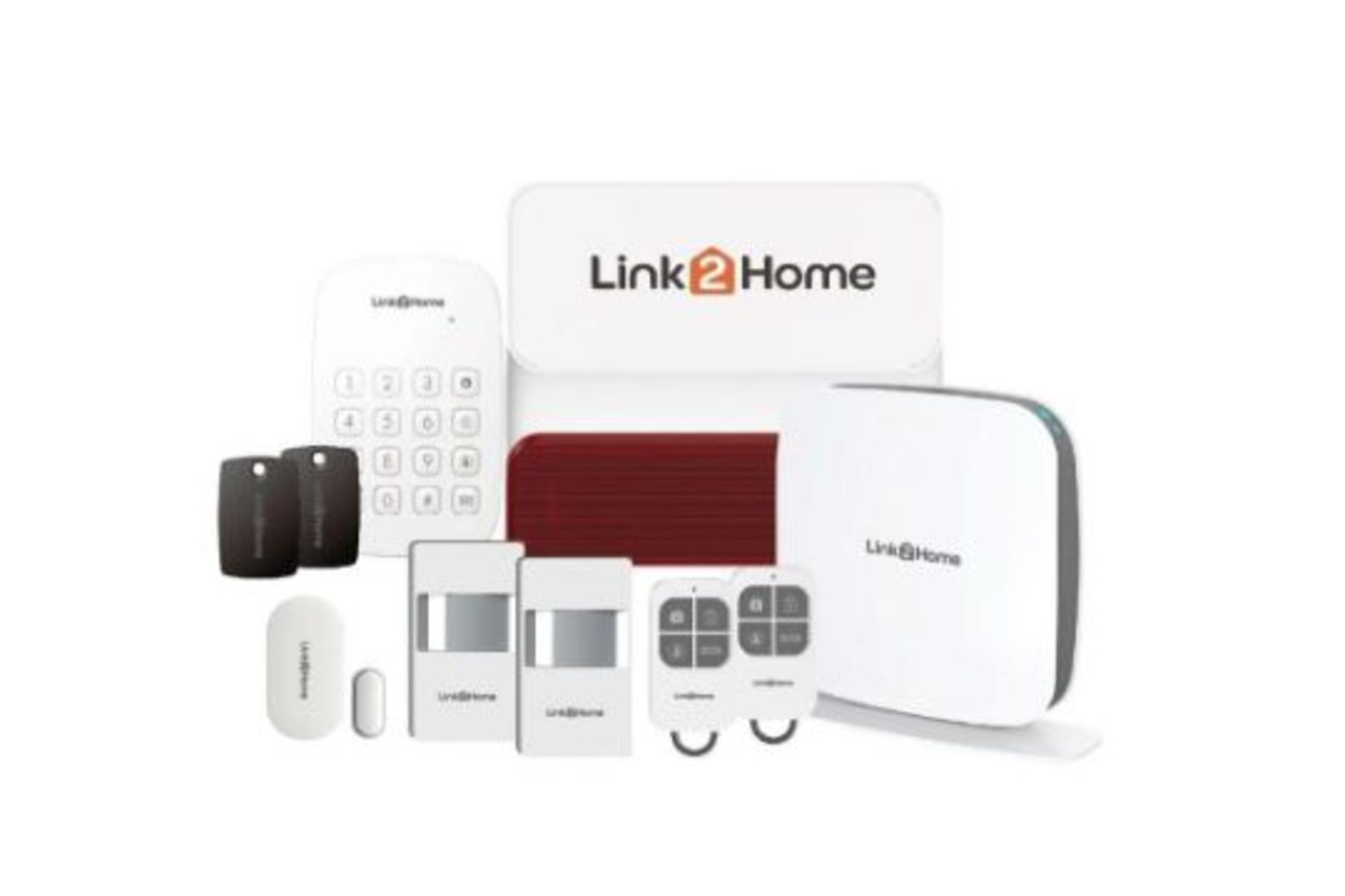 BRAND NEW LINK2HOME 10 PIECE SMART ALARM KIT RRP £319 EACH. Link2Home Smart Alarm Kit WI-FI +