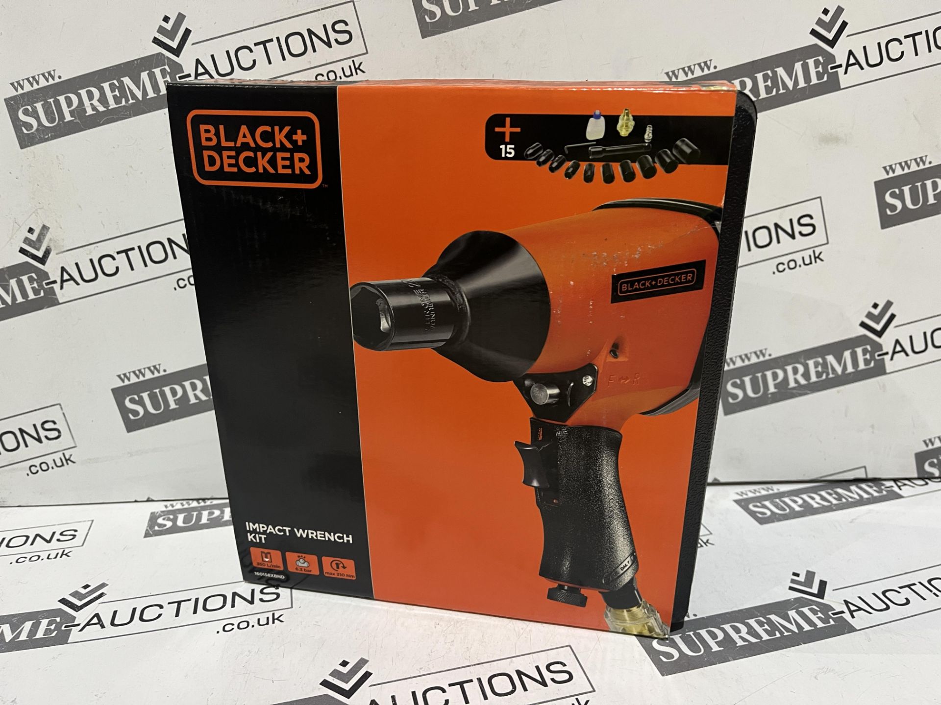 2 X Brand New Black & Decker Impact Wrench Kit, • 1/2 inch Impact wrench • 10 Impact Sockets (9,10, - Image 4 of 4