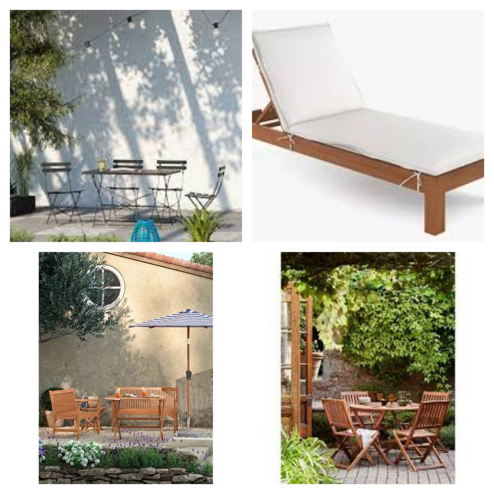 Pallet and Single lots of Luxury John Lewis Garden Furniture : Including Garden Bench, 4 Seater Bistro Sets, Sunloungers and more!