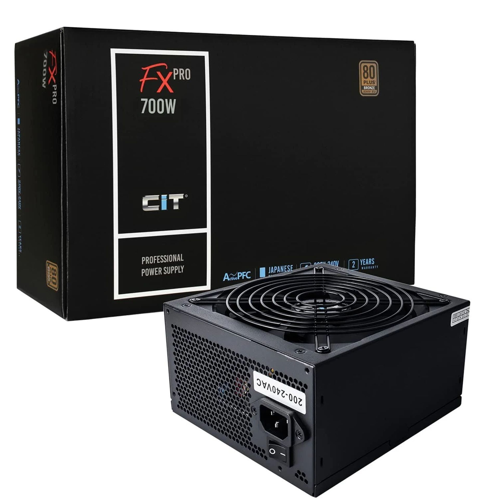 CiT FX Pro 700W Power Supply 80 Plus Bronze. - P4. Not only is this power supply impressive in