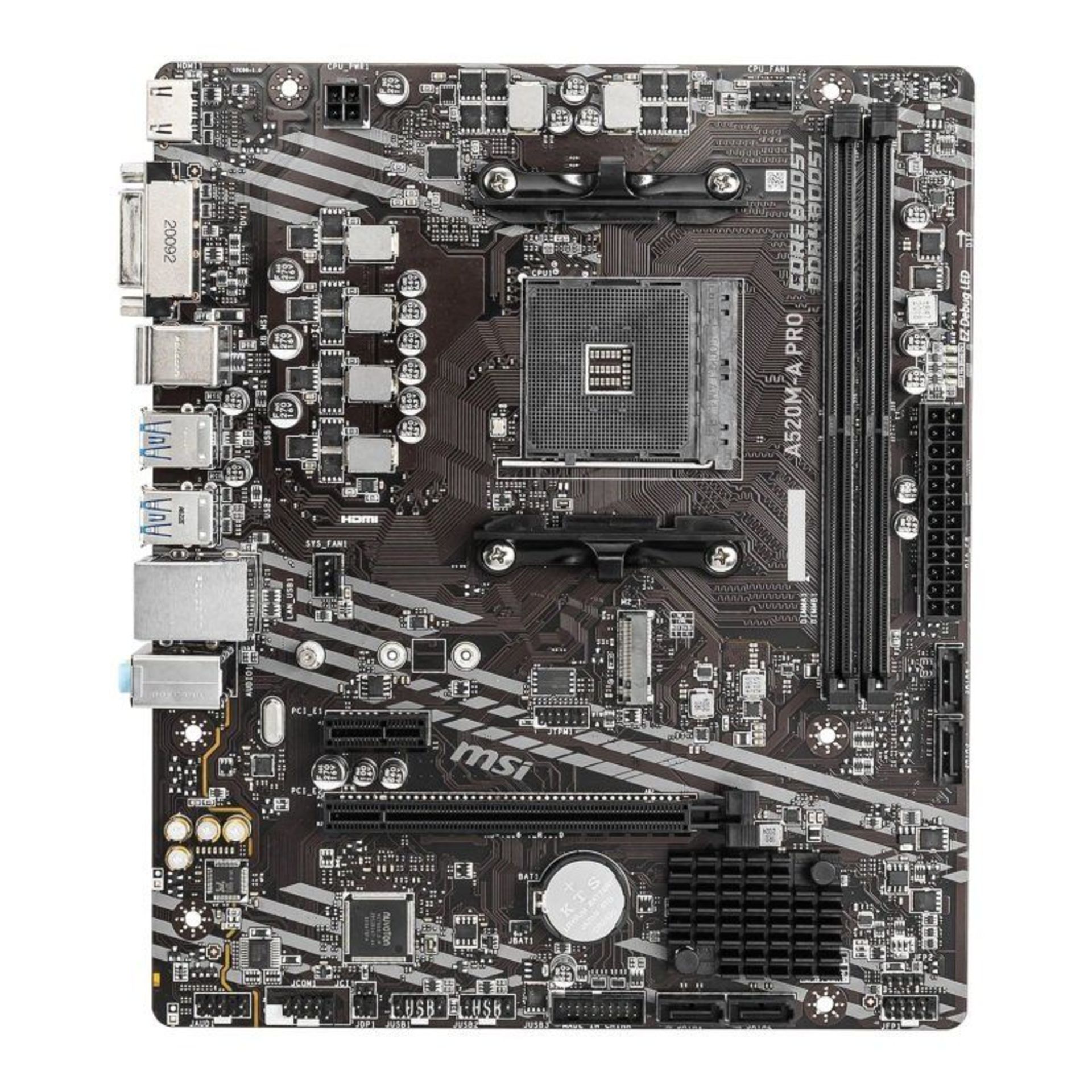 MSI AMD Ryzen A520M-A PRO AM4 MicroATX Motherboard. - P4.