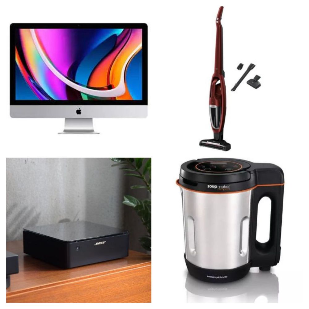 Apple iMACs, Soundbars, Vacuums, Speakers, Earphones, Gaming Computers, Monitors, Subwoofers, Tools - Bose, Sony, Canon, Samsung, GHD & More!