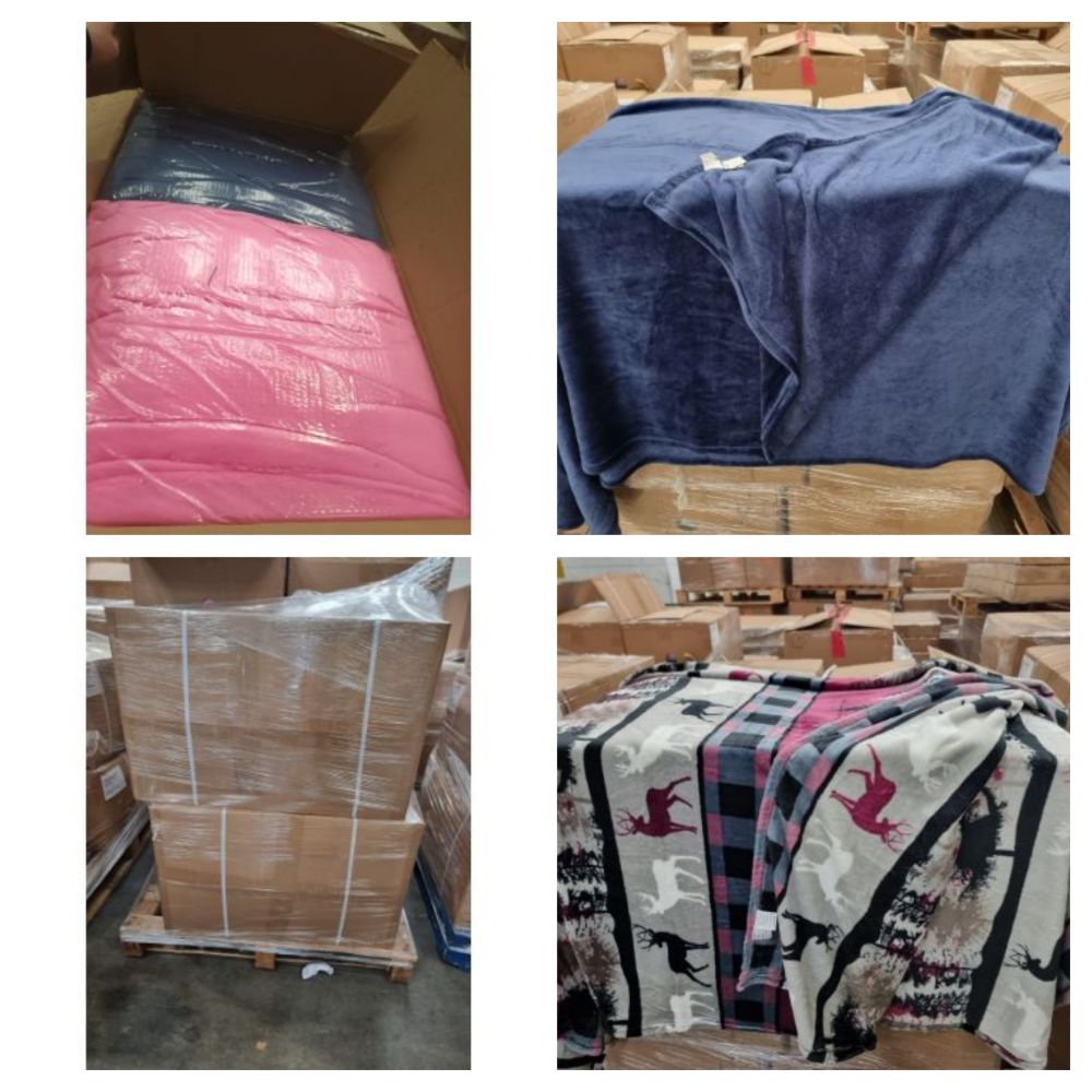 Pallet of Brand New & Packaged Luxury Throws/Blankets - Due to company liquidation - Over £250,000 RRP Value - Delivery Available!