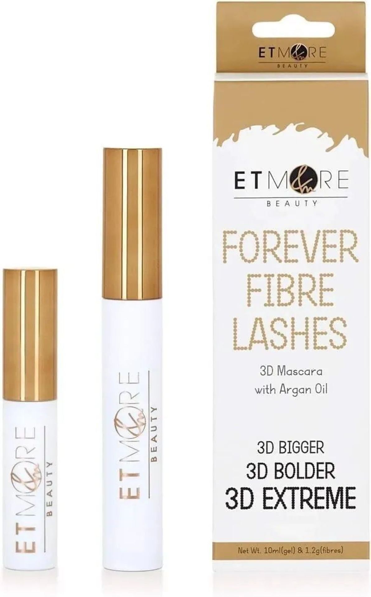 PALLET TO INCLUDE 300 X BRAND NEW ETMORE BEAUTY FOREVER FIBRE LASHES 3D MASCARA WITH ARGAN OIL