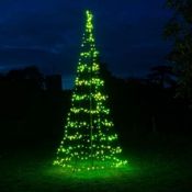 NEW & BOXED NOMA Starry Nights Spectrum 2m Outdoor Pole Christmas Tree With 216 LEDs. RRP £149. (