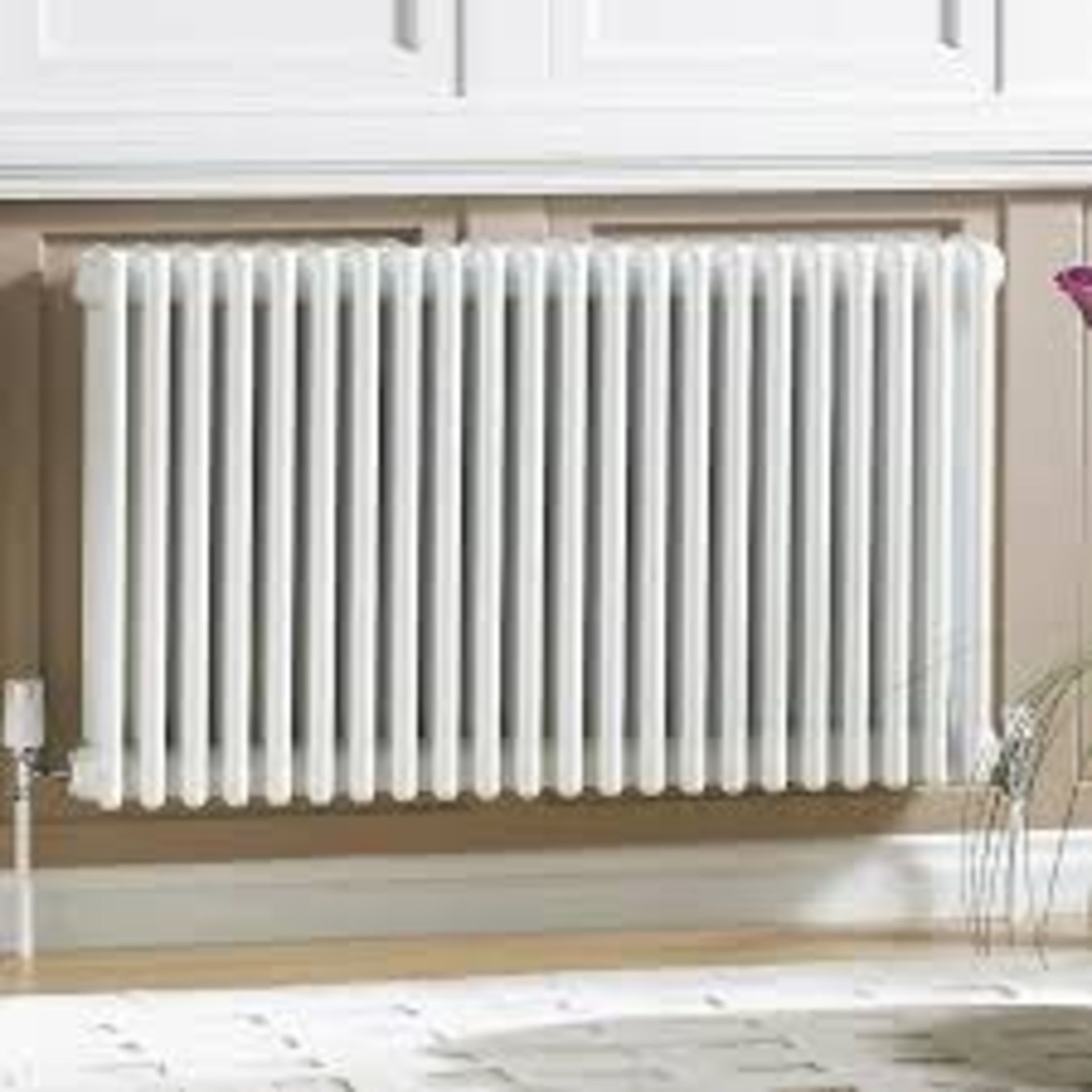 Acova White 3 Column Radiator, (W)1226mm x (H)600mm. - R13.11.