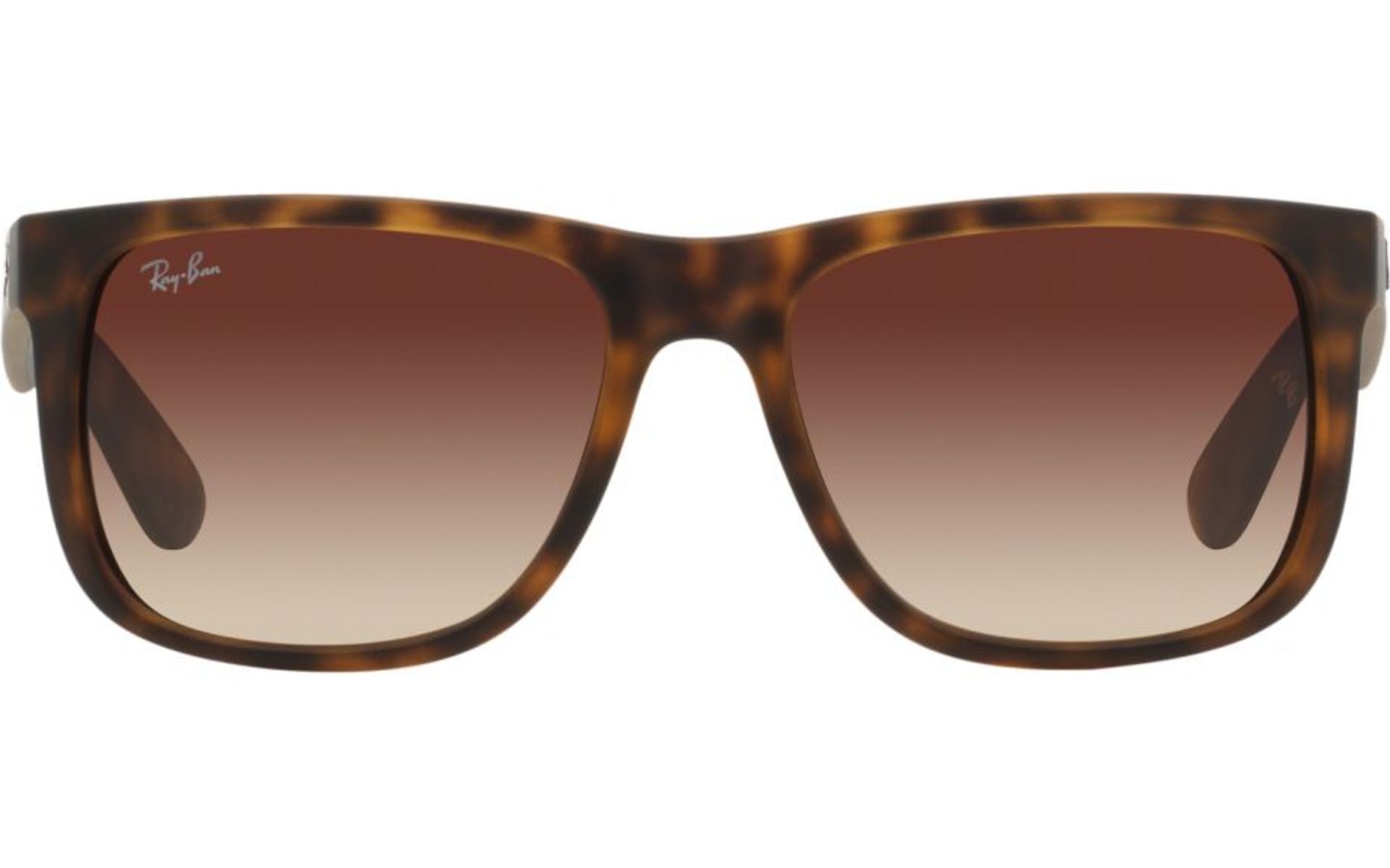 NEW PACKAGED RAY-BAN Justin Classic Sunglasses - MATT HAVANA WITH BROWN GRADIANT LENSES. RRP £139. - Image 2 of 3