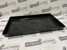 6 X BRAND NEW PACKS OF 4 CREATIVE BLACK YORK MELAMINE TRAYS 1/1 RRP £210 PER PACK R18-9