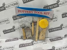 25x BRAND NEW 7 PIECE POTTERY TOOL KITS. (R16-8)