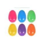 96 X BRAND NEW PACKS OF 6 PLASIC COLOURFUL EGGS R15-12