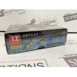 17 X BRAND NEW ARTEZA PACKS OF 12 PREMIUM GOUACHE COLOURS R9B-9