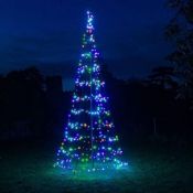 NEW & BOXED NOMA Starry Nights Spectrum 4m Outdoor Pole Christmas Tree With 450 LEDs. RRP £359. (