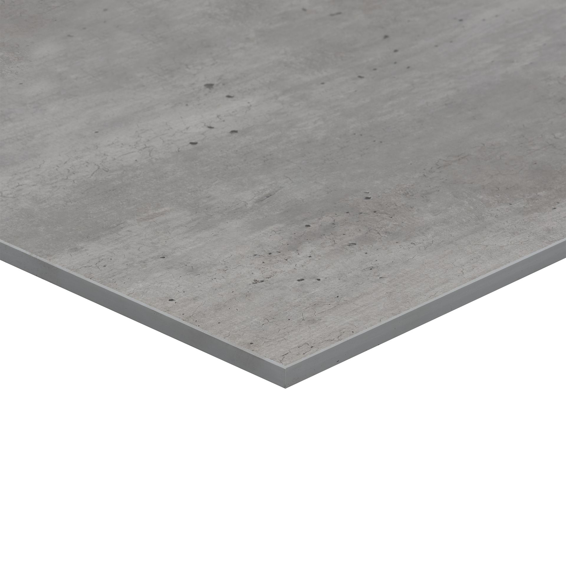 NEW & BOXED NOVUM 50cm Concrete Rectangular Compact Grade Countertop - GREY CORE. RRP £188. (