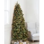 (BH The World's Leading Christmas Tree Manufacturer) Chelsea Flatback Tree 7ft with LED Clear