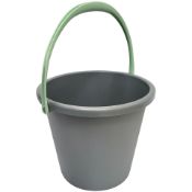 Pallet To Include 214 x Brand new Re.Think 12 Litre Buckets Grey with Green Handle RRP £9 Each