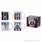 1x Case of 24 BRAND NEW & BOXED: 325ml Star Wars Classic Mug Boxed - Assorted Designs | Movie