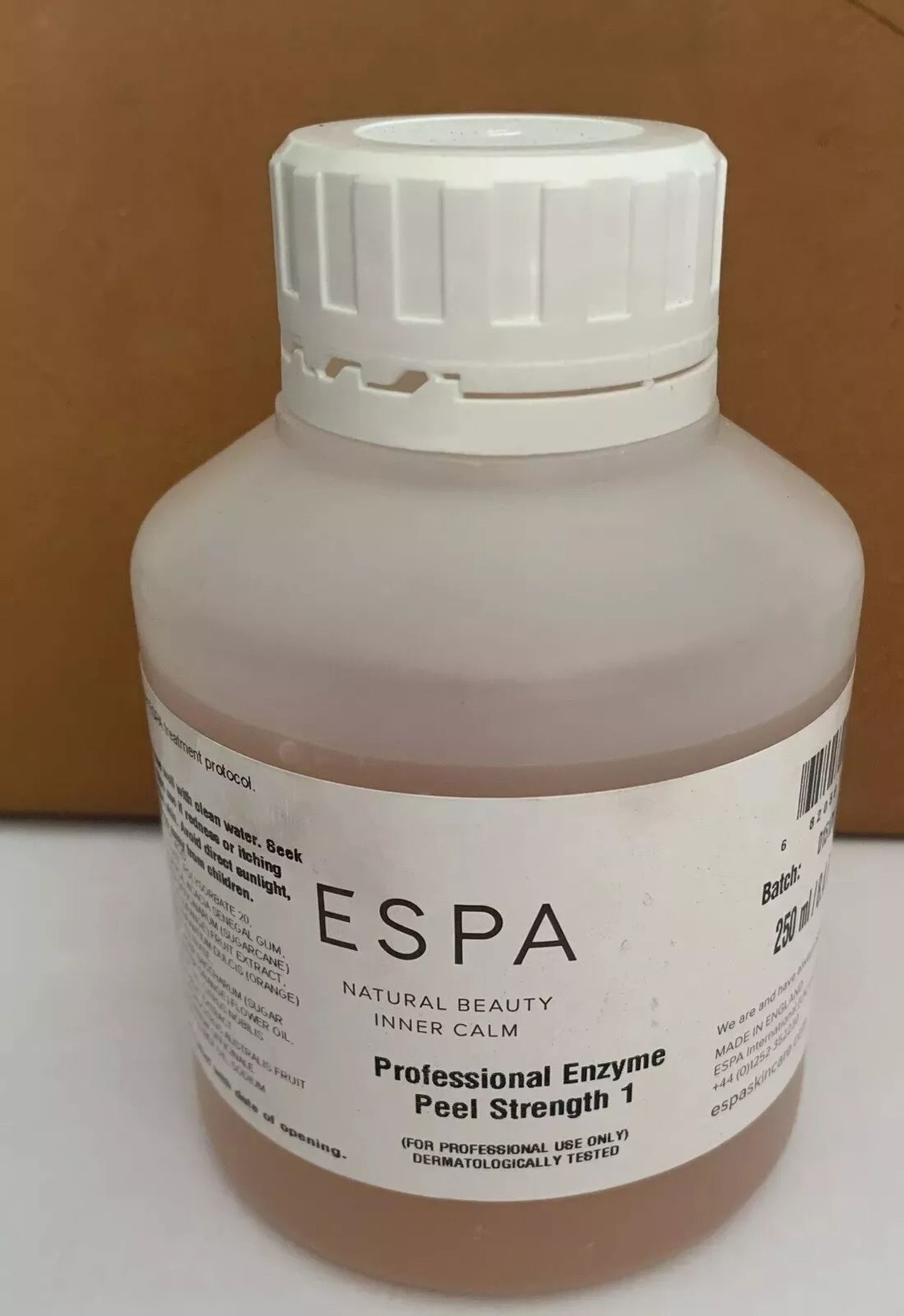 TRADE LOT TO CONTAIN 2x BRAND NEW ESPA (Professional) Enzyme Peel 250ml. RRP £375 EACH R13A-7. (SR).
