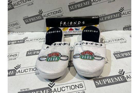 6 X BRAND NEW FRIENDS WHITE CENTRAL PERK LUXURY SLIPPERS R4.3