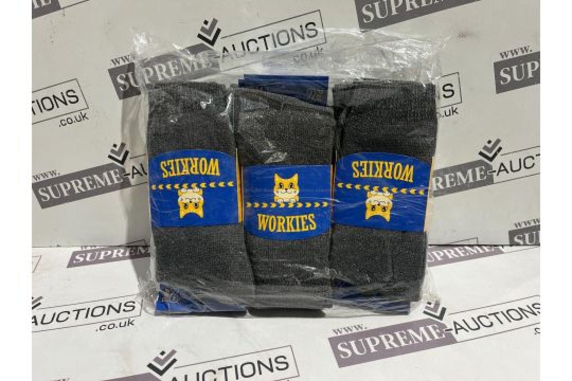 72 X BRAND NEW PAIRS OF WORKIES PREMIUM WORK SOCKS (DESIGNS MAY VARY) LPT