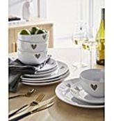 Cosy Heart 12 Piece Dinner Set - ER45