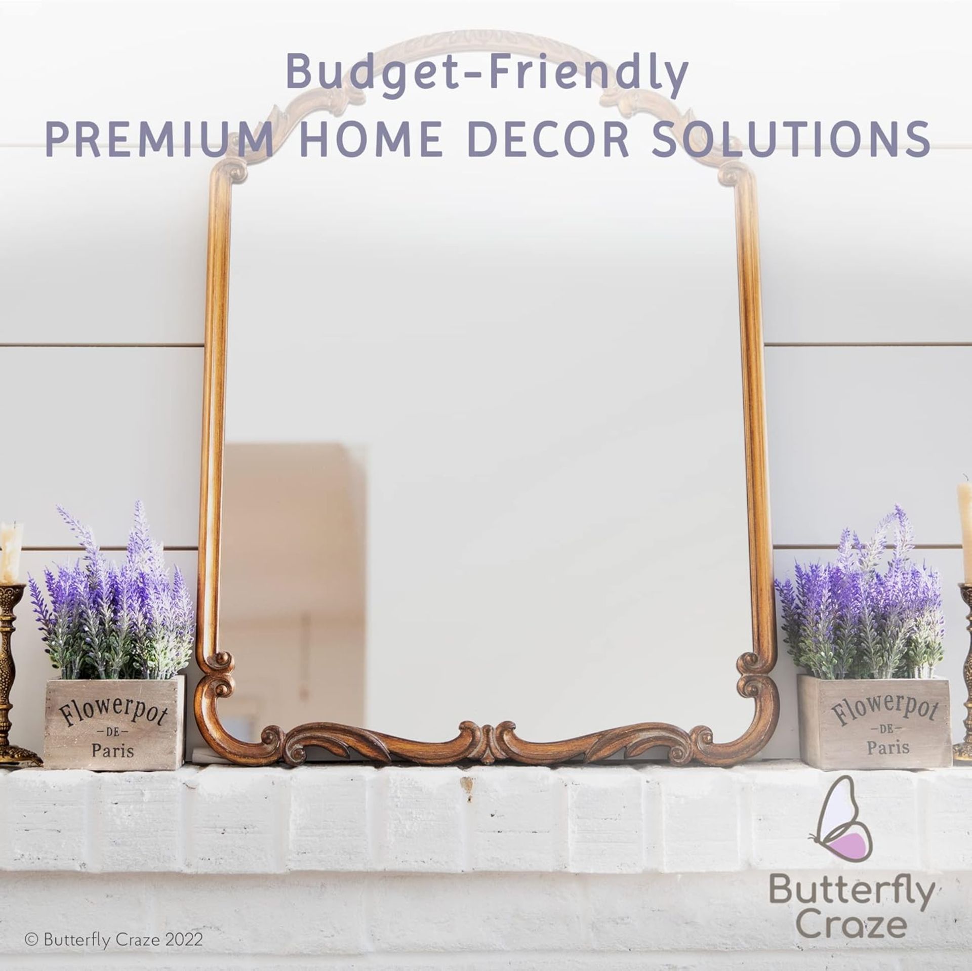 Pallet To Contain 144 x New & Boxed Sets of 2 Butterfly Craze Artificial Lavender Plants in Rustic - Image 6 of 9