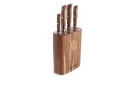 20 X BRAND NEW MAUVIEL 1830 COPPER ACACIA KNIFE BLOCK STORAGE BLOCKS (KNIVES MOT INCLUDED) RRP £70