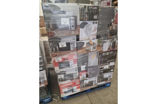 PALLET OF UNCHECKED & UNTESTED MORRISONS SMALL DOMESTIC APPLIANCES. MAY INCLUDE: KETTLES, - Image 4 of 29