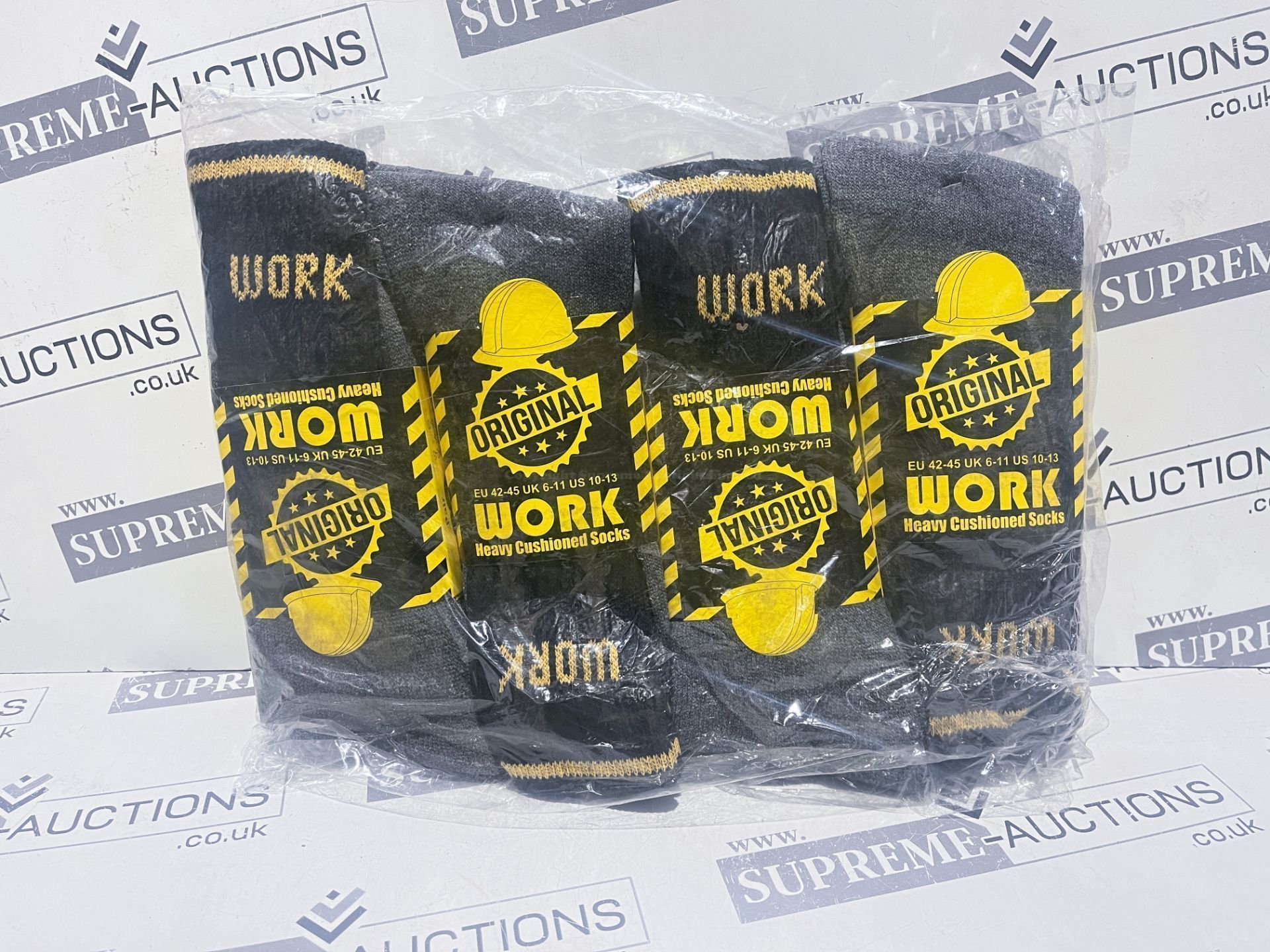 TRADE LOT 180 X BRAND NEW PAIRS OF WORKIES PREMIUM WORK SOCKS (DESIGNS MAY VARY) LPT - Image 2 of 2