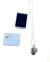 Sterling hallmarked locket and chain