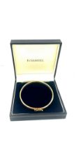 Hallmarked 9ct gold ladies bangle, approximate weight 5.15g