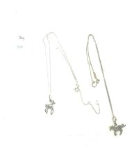 Selection of silver horse jewellery includes Thomas Sabo etc