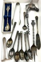 Selection of metal ware includes silver plated ware, RHV and co cork screw etc