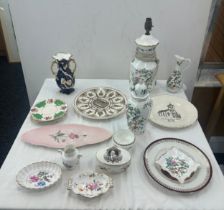 Box of assorted ceramics to include Aynsley, Carltonware etc