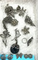 Selection of marcasite jewellery