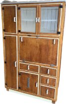 Hygena oak kitchen cabinet measures approx 73 inches tall by 17 inches deep and 45 inches wide