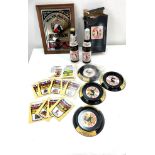 Selection of vintage Brewimania to include Guinness fact books, Guinness ash trays and an