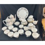 Selection Of Royal Worcester part tea services incldes 2 tea pots, cups, saucers etc