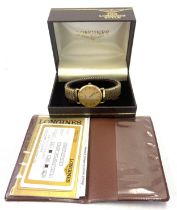 Gents vintage Longines wristwatch with certificate , original box untested